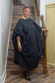 Trendy and Comfortable: Oversize Parachute Dress  Embrace fashion-forward style with our Oversize Parachute Dress, designed for a trendy and comfortable silhouette. Crafted from high-quality 100% cotton, this dress ensures a lightweight and breathable feel. The oversize fit adds a touch of relaxed elegance, making it perfect for casual outings or stylish loungewear. The parachute style enhances the flow and movement of the dress, creating a unique and contemporary look.