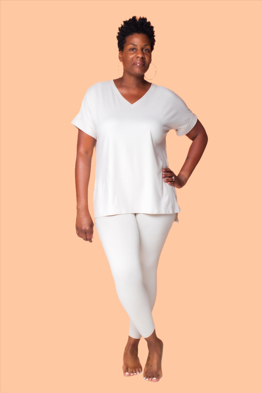 Loungewear Set (Sand Beige) 3pc - Tosh`E Boutique