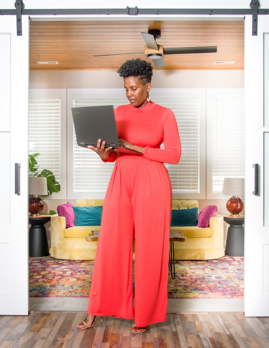 Step into style with our Palazzo Pants Set, a sophisticated ensemble that combines fashion-forward detailing with ultimate comfort. This set features a chic crop-style top with long sleeves and a sleek mock neck, paired seamlessly with our signature wide-legged palazzo pants. Made from a premium blend of 96% polyester and 4% spandex, this outfit provides flexibility and a smooth feel, ensuring you stay comfortable while looking effortlessly elegant.  Product Description:  Top: Long sleeves and a mock neck i