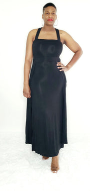 Wide Strap Maxi (Black) - Tosh`E Boutique