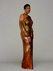 Shimmery Bronze Jumpsuit