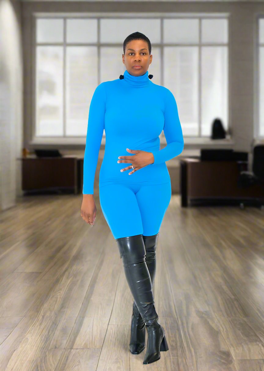 Step into luxury with our Brushed DTY Microfiber Mock Neck Top and Legging Set. This ensemble is the epitome of comfort meets style, crafted from a premium blend of 90% polyester and 10% spandex. The material ensures a buttery soft feel with perfect stretch and recovery, allowing you freedom of movement while maintaining a sleek, flattering fit.  Product Description:  Top: Mock neck design provides a modern and stylish look. Leggings: High-waisted to enhance your silhouette, offering both comfort and style.