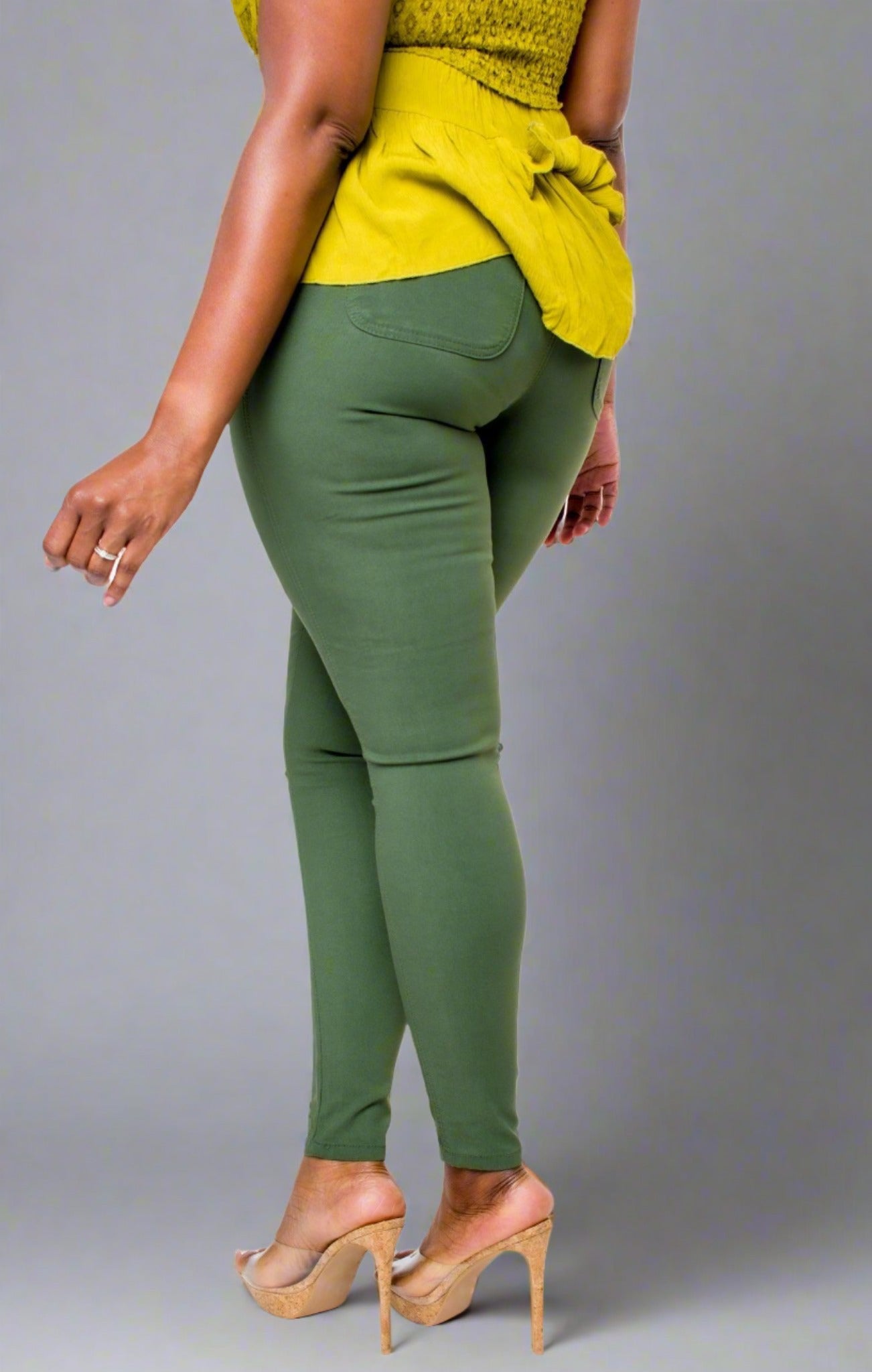 Olive Jegging Pants - Tosh`E Boutique