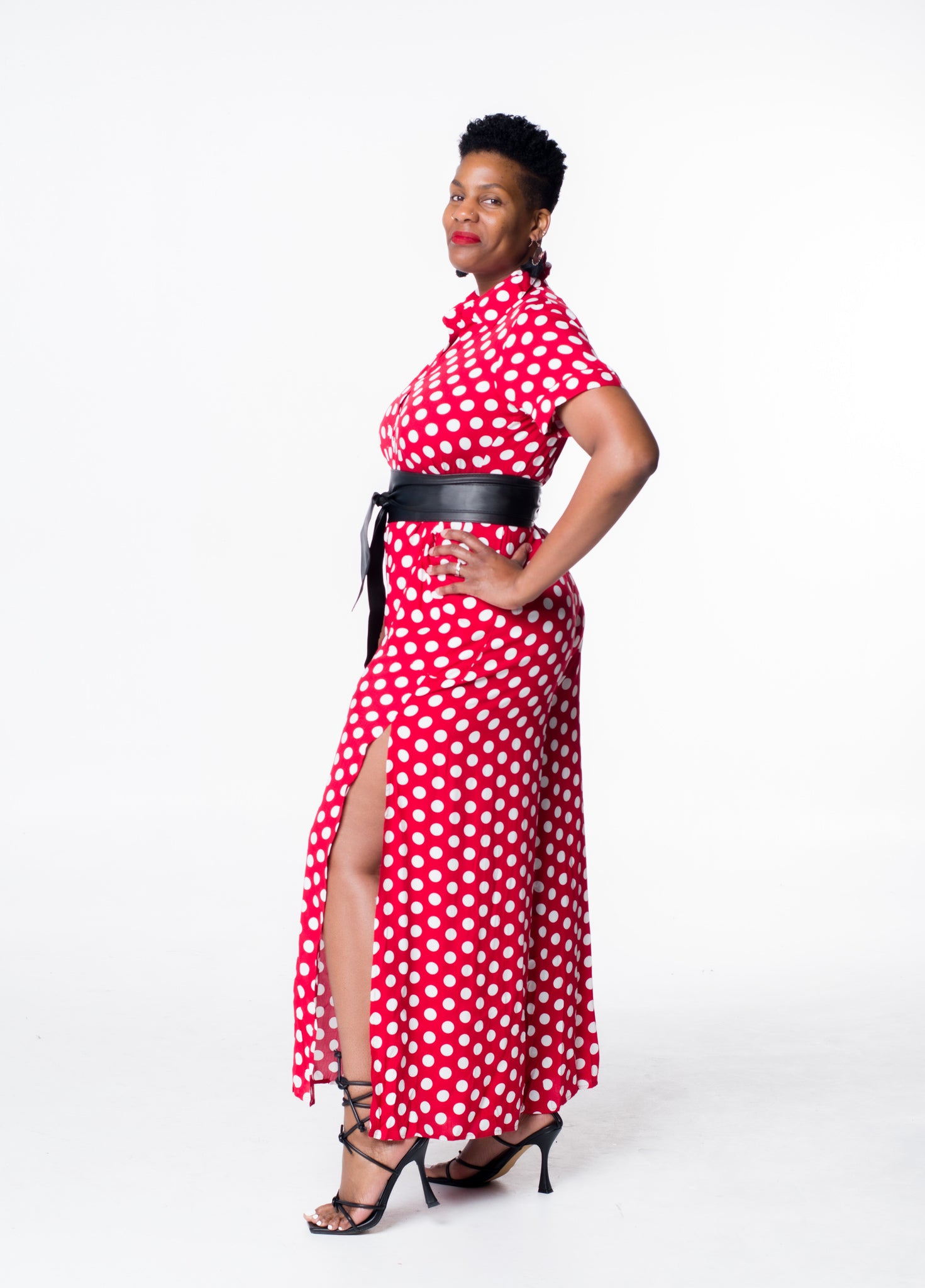 Polka Dot Jumpsuit (Red)